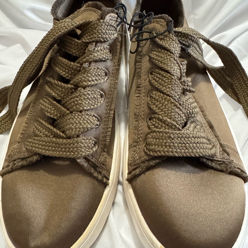 Brown Satin Sneakers women’s